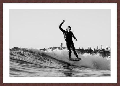 “Young Champion with the Classic Manly Backdrop"