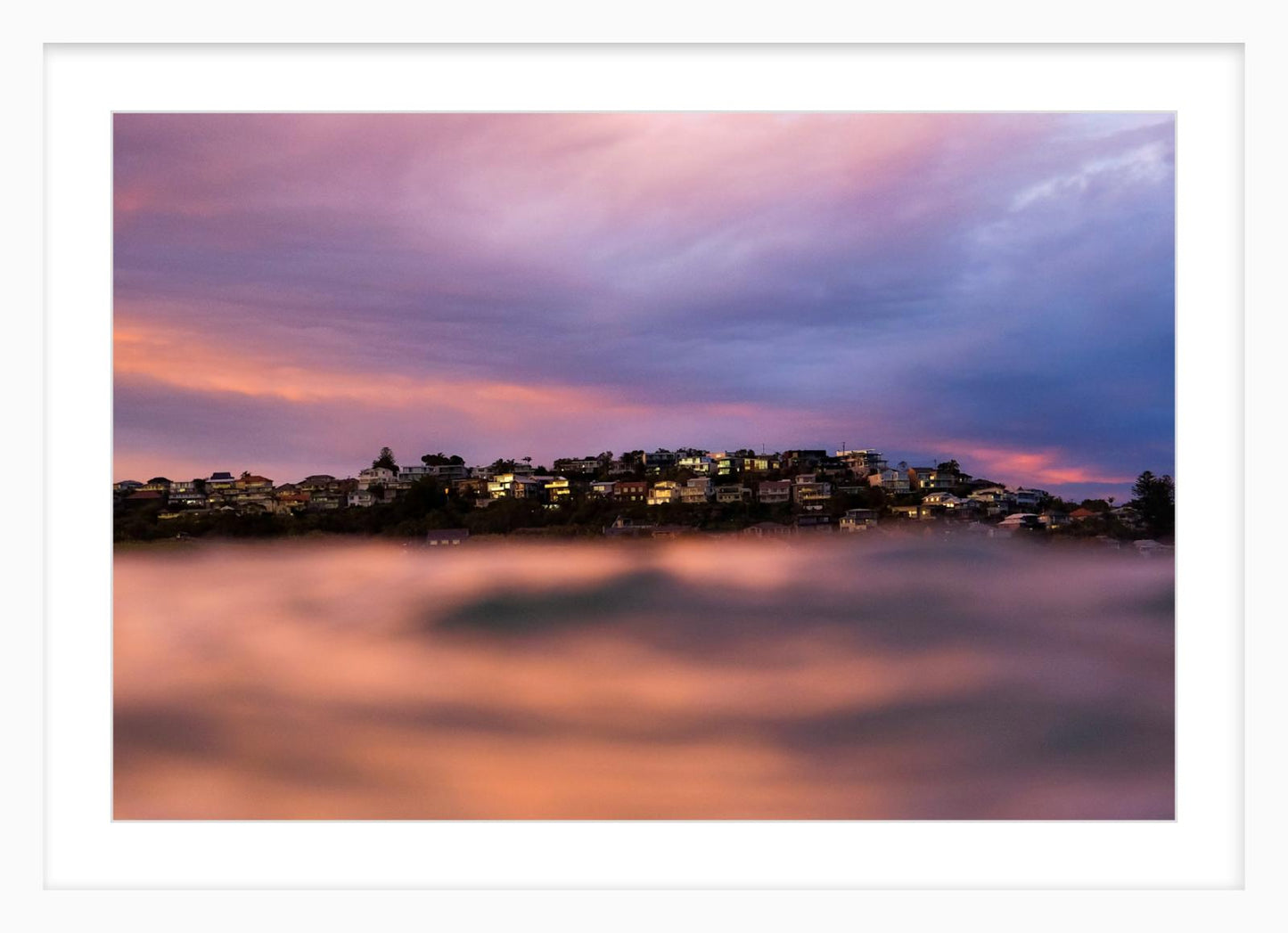 White tee with ‘Poles to Hill’ print.